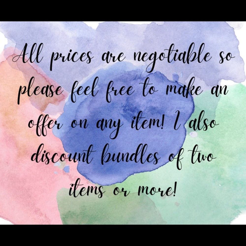 All prices are negotiable!!